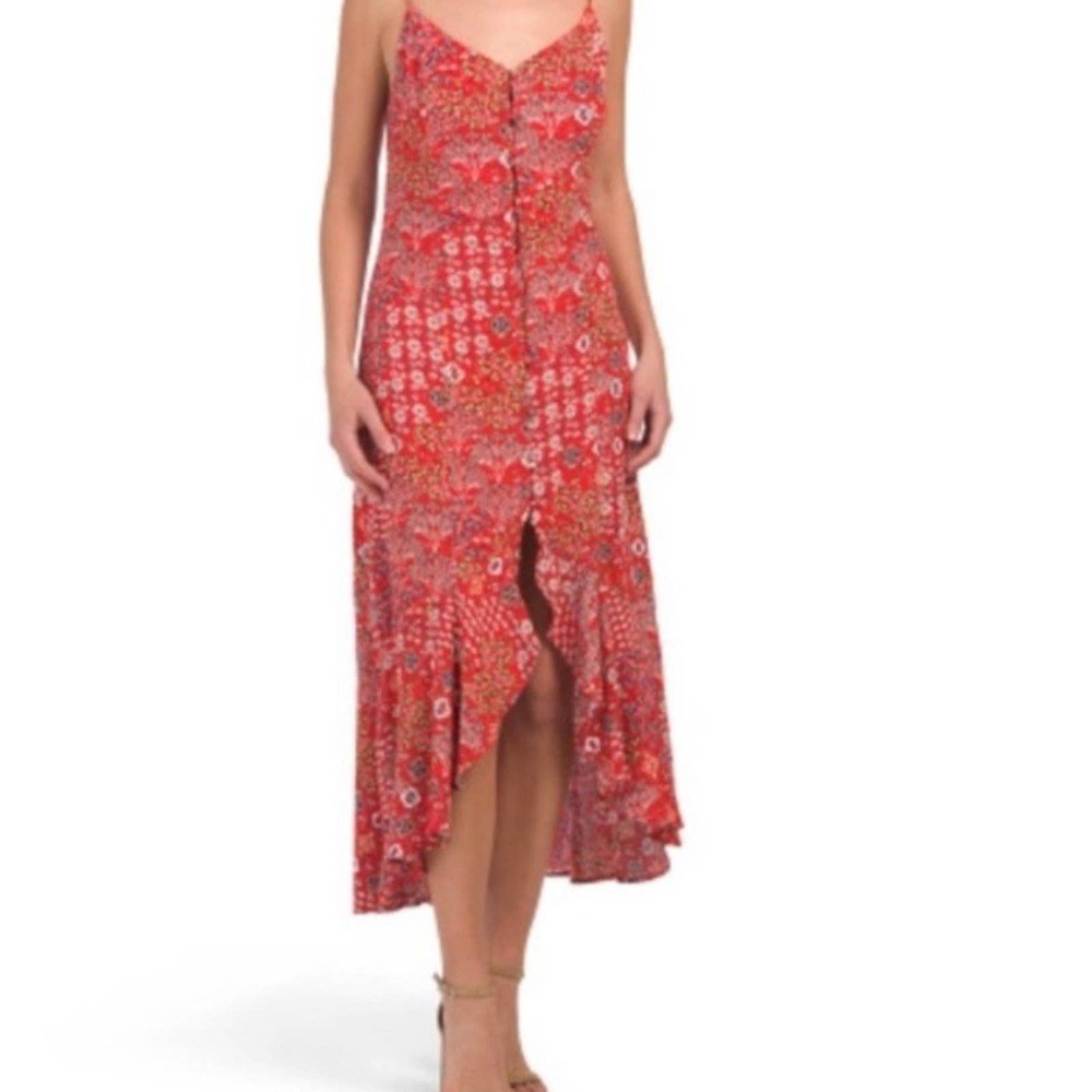 NWT Abel the Label Floral Red Dress.‎